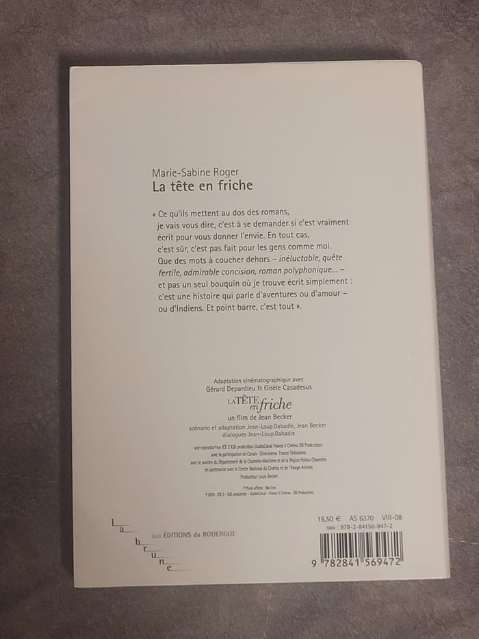 La tête en friche Marie-Sabine Roger - photo numéro 2