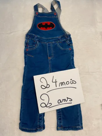 Belle salopette batman doublé chaud 2 ans