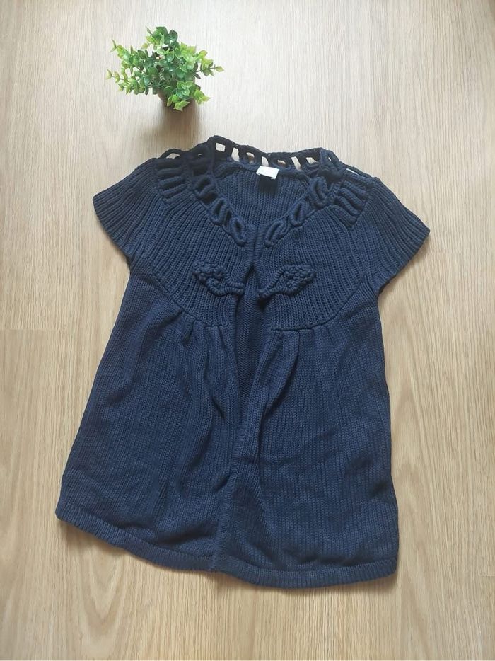 Gilet manches courtes bleu Camaïeu T2 TBE 💙 - photo numéro 2