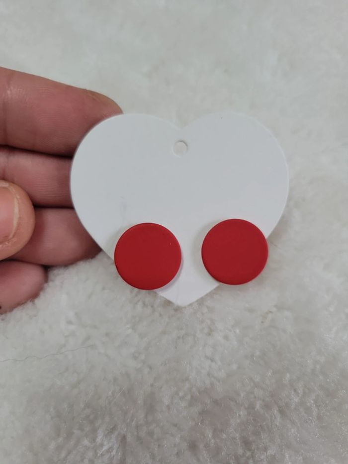 Clips petits ronds rouges - photo numéro 3