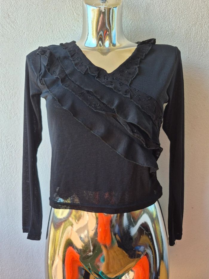 Petit haut noir uni