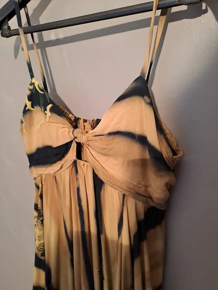 Robe été marron et noire dégradée - Marque Tropical Climate - Taille 38 - État neuf. - photo numéro 5
