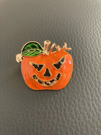Broche citrouille