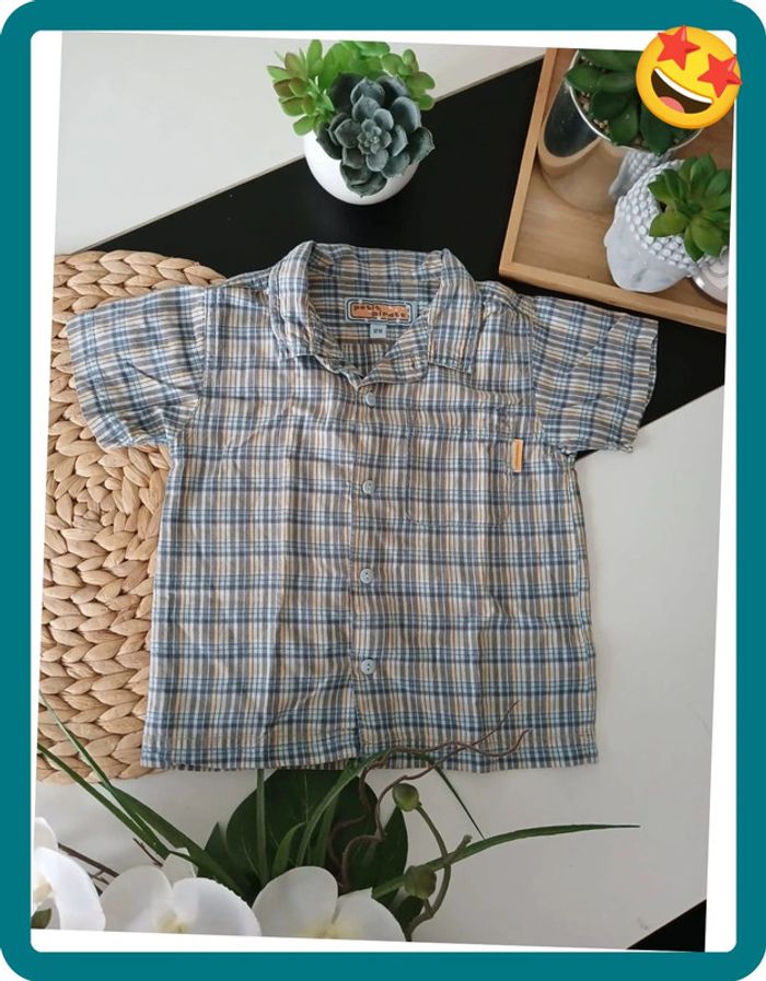 Chemise à carreaux garçon Taille 12 mois🌿🦊