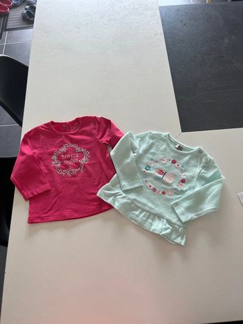 Lot de deux tes shirt ML Orchestra 9 mois