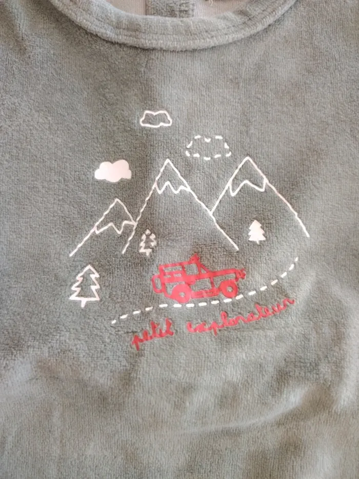 Pyjama velours 1 pièce - photo numéro 2