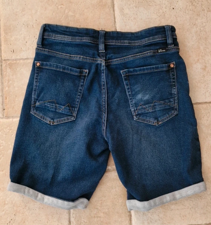 Short en jean BLEND homme – denim bleu foncé – taille S – très bon état - photo numéro 3