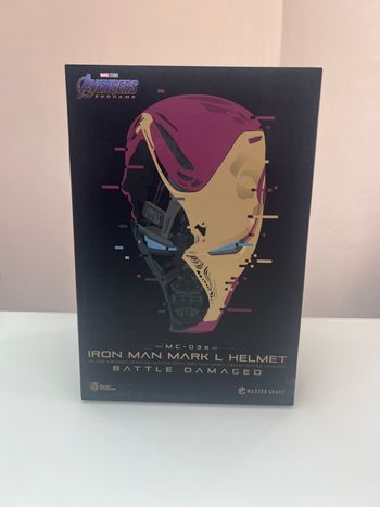 Casque Iron Man Mark L Battle Damage gamme Master Craft (MC-038) de Beast Kingdom 