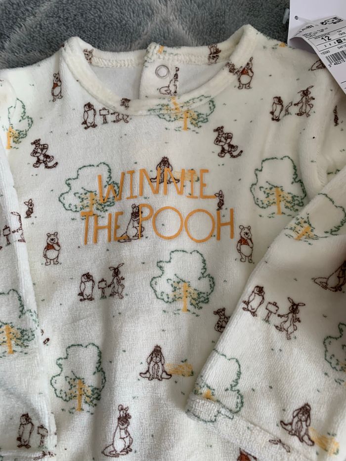 Lot de 2 pyjamas disney mixte en velours taille 12 mois - photo numéro 6