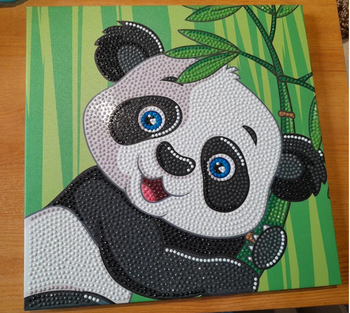 Tableau panda en perle