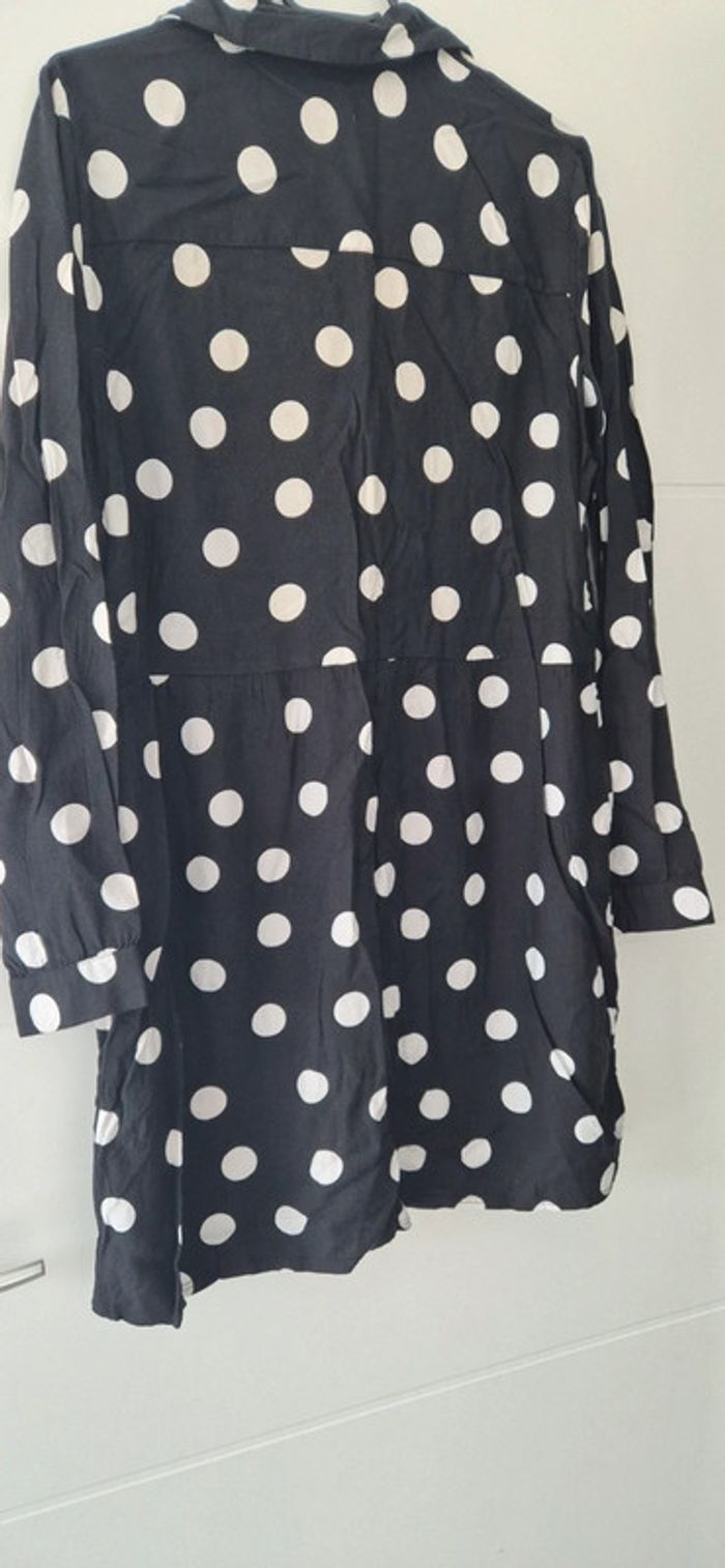 Robe chemise à pois - photo numéro 10