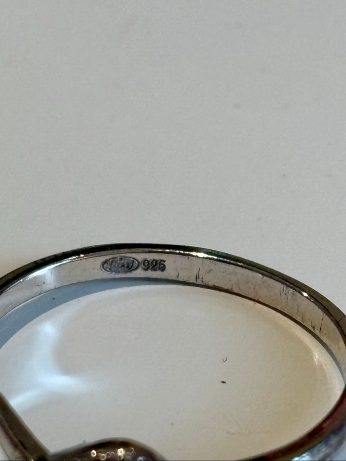 Bague argentée motif infini - Taille 48 - photo numéro 4