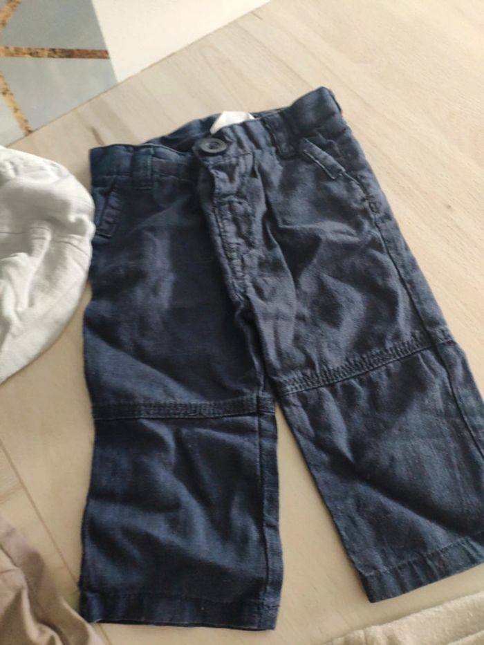 Lot 1/3 mois garçon pantalon short casquette Chicco béret - photo numéro 4