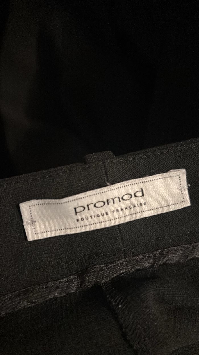 Pantalon noir cintré Promod T36 - photo numéro 3