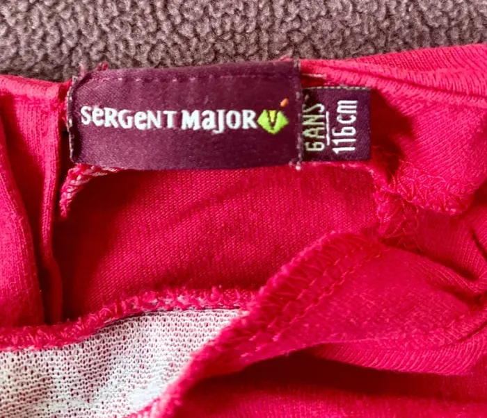 Tee-shirt manche longues fille 6 ans sergent major - photo numéro 3