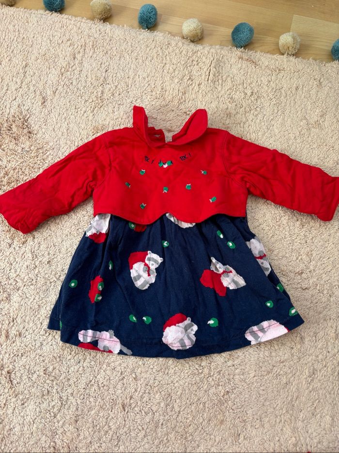 Robe vintage manche longue épaisse  3 mois