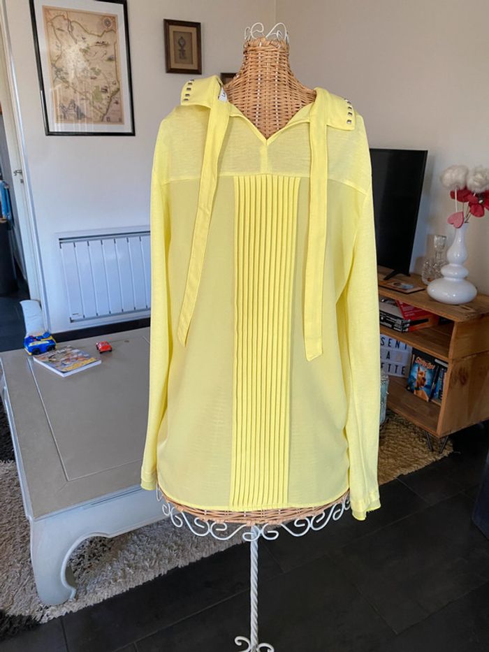 Chemise Laura Jo jaune taille S - photo numéro 9