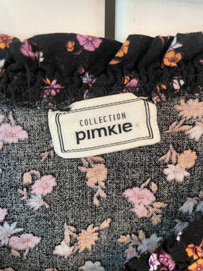 Robe noir imprimé fleur - photo numéro 3