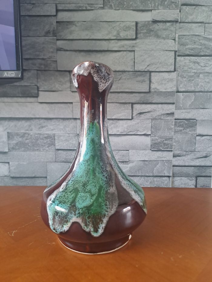 Petit pichet marron vert Vallauris - photo numéro 2