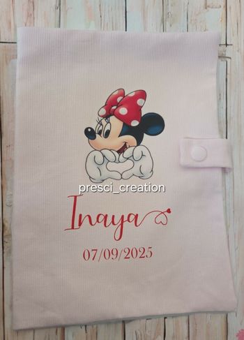 Protège carnet de santé minnie 
