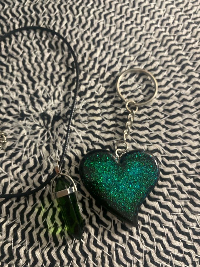 Pendentif pierre chakra +porte clefs - photo numéro 5