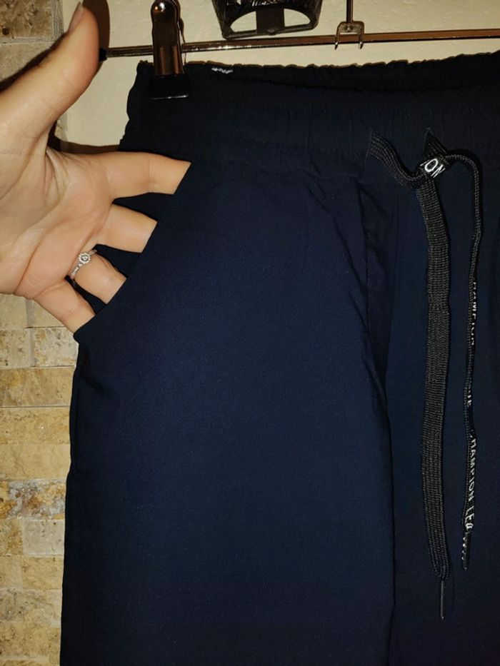 Pantalon élastique bleu marine - photo numéro 2