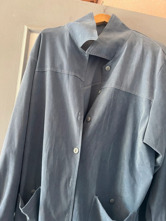 Manteau femme velours taille 50 sans marque très bon état - photo numéro 3