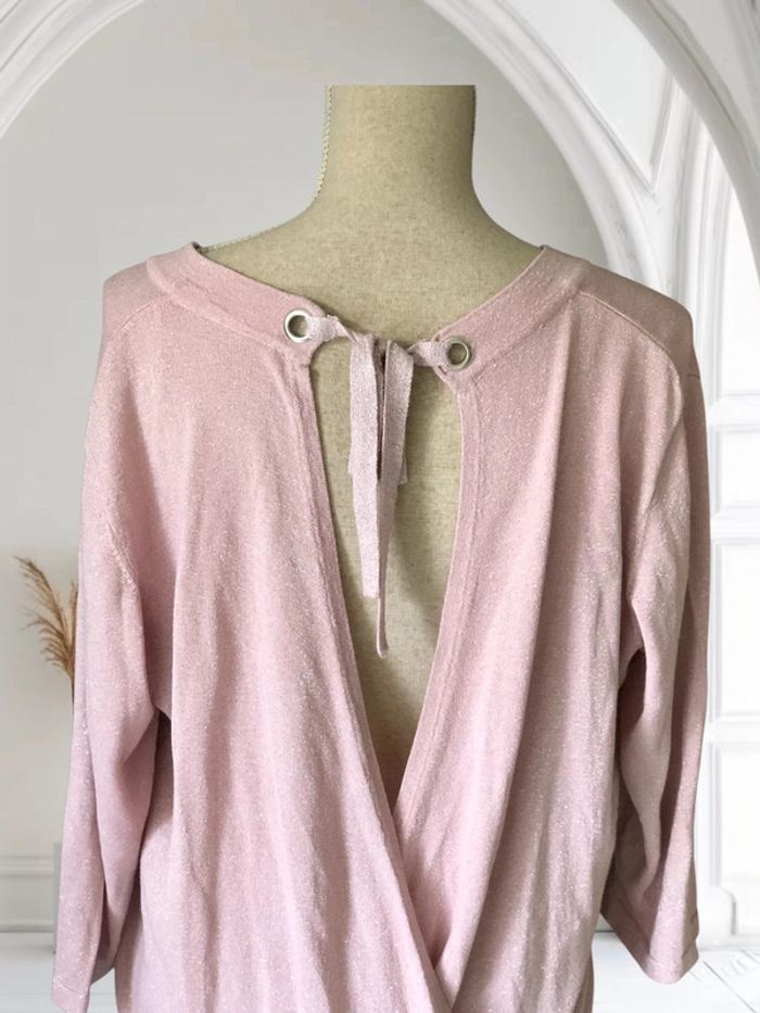 Pull-over été taille 42 Ms mode rose impeccable - photo numéro 4