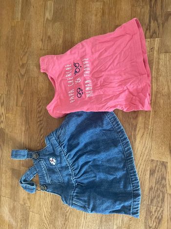 Robe et tee shirt 6 mois
