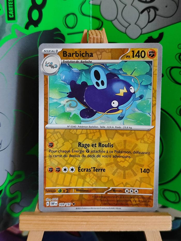 Barbicha reverse 109/197 flammes obsidiennes