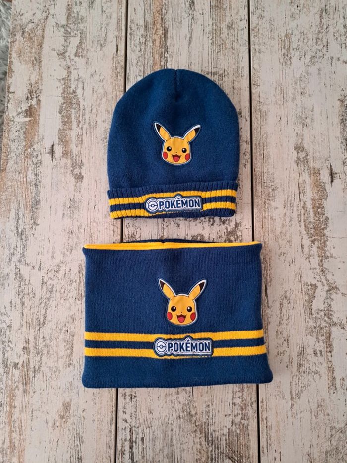 Bonnet & écharpe pokemon