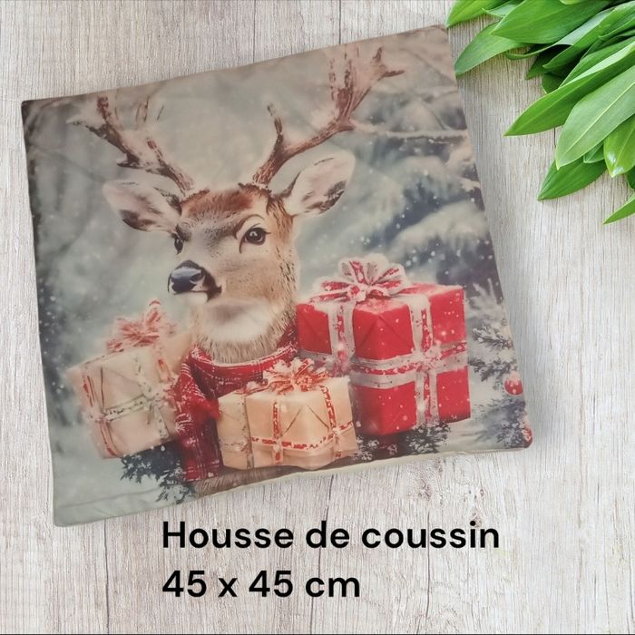 Housse de coussin noel Rennes