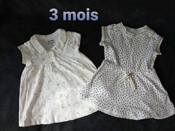 Lot de 2 robes 3 mois