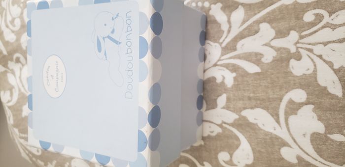 lapin bleu doudou et compagnie dans sa boîte d'origine - photo numéro 4