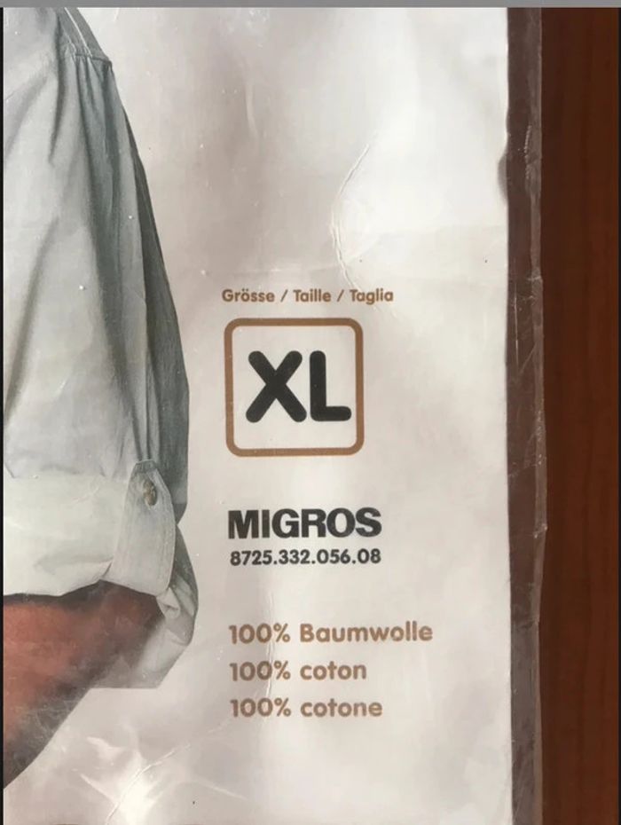 NEUF👔Superbe chemise Authentic Wear XL Migros Suisse - photo numéro 3