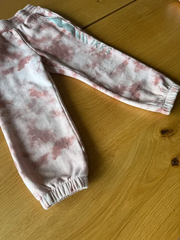 Jogging 2 pièces avec sweat à capuche et pantalon rose pâle avec/rose - Taille 4 Ans - photo numéro 15