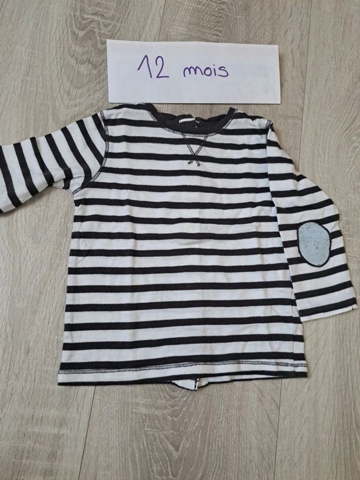 T-shirt manches longues 12 mois