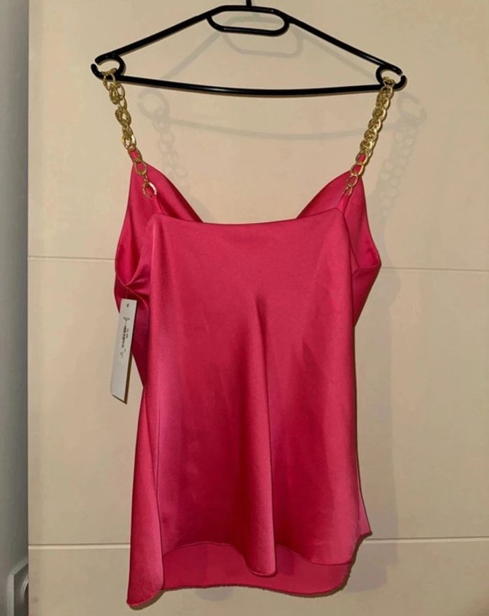 Magnifique top rose neuf T.U - photo numéro 4