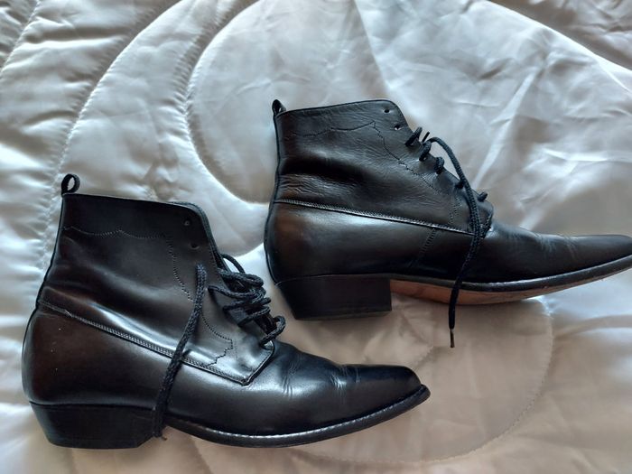 Bottines en cuir véritable – Style vintage chic Pointure 41 - photo numéro 5