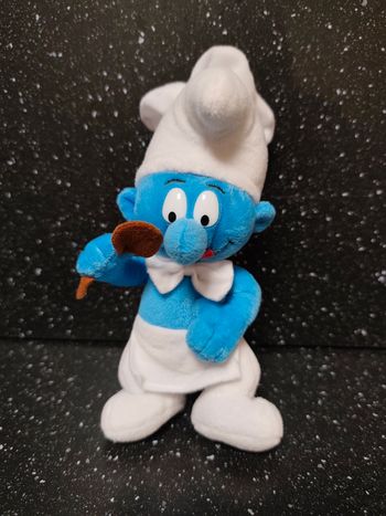 Ancienne Peluche vintage Schtroumpfs Cuisiner peyo 2001 Vintage Dupuis