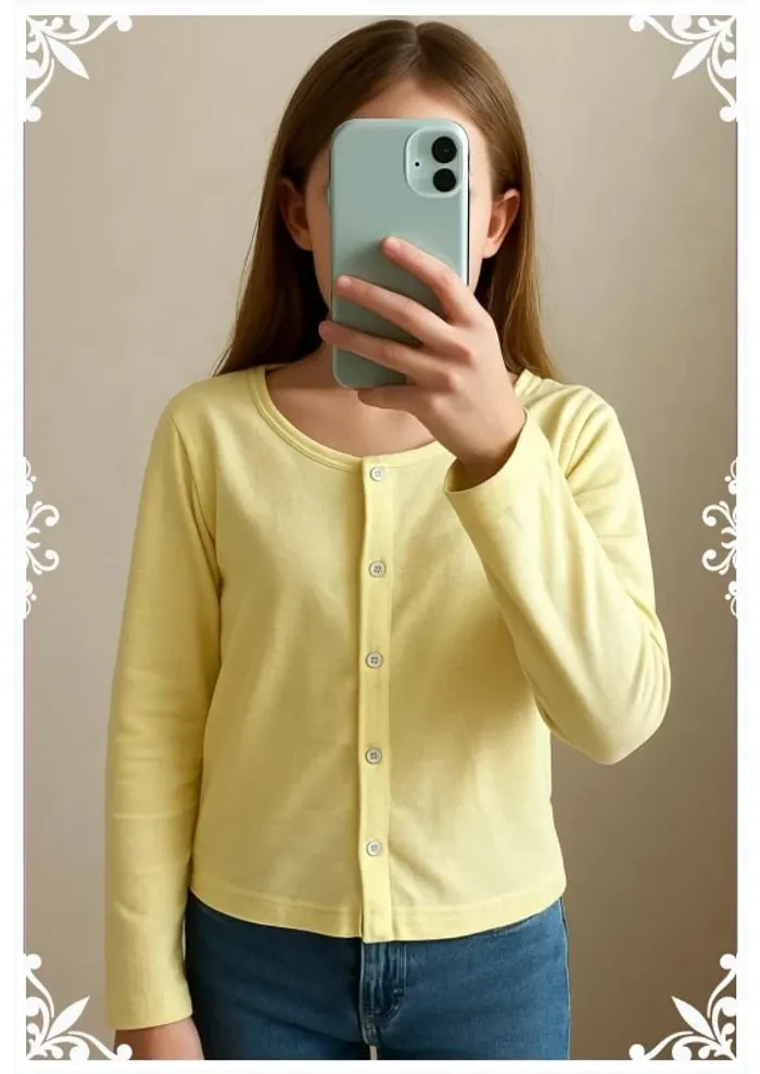 🌞 Gilet Lililotte – Taille 10 ans – Douceur pastel pour looks ensoleillés ! 🌞 - photo numéro 2