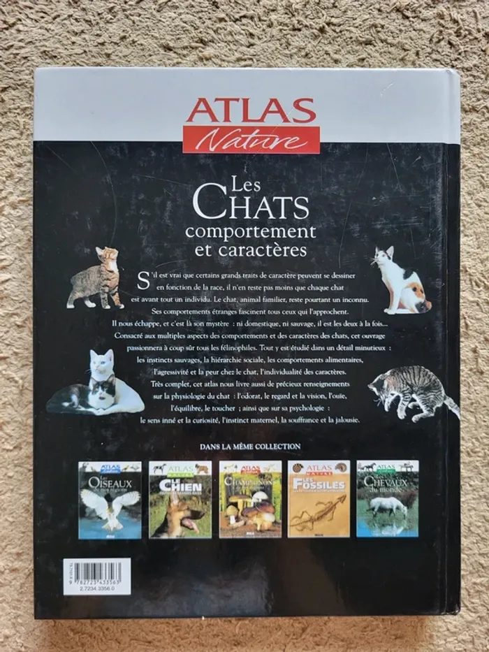 Livre "Les chats, comportement et caractères" - Éditions Atlas - photo numéro 2