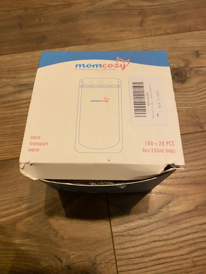 Boîte de sacs conservation pour allaitement.