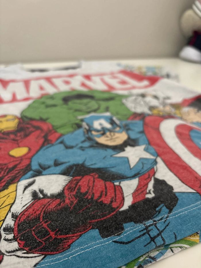 T shirt manche courte garçon - Taille 7-8 ans - Marvel - photo numéro 3