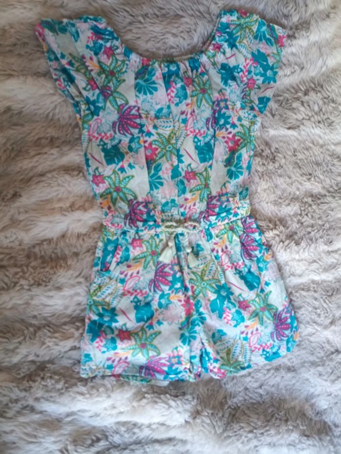 Combishort fleurie  fille 6 ans - In extenso