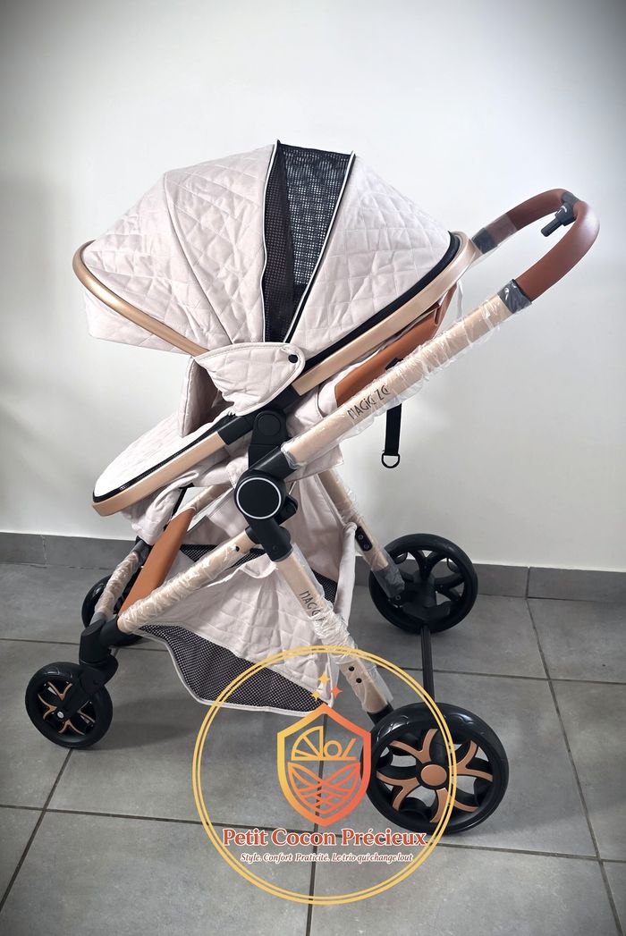 Poussette 3-en-1 Magic ZC Blanche / Neuve / Vendeuse déclarée dans la puériculture. - photo numéro 8