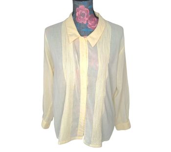 Chemise jaune pâle 40
