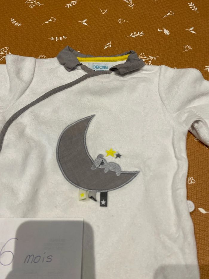 Pyjama velours 6 mois - photo numéro 2