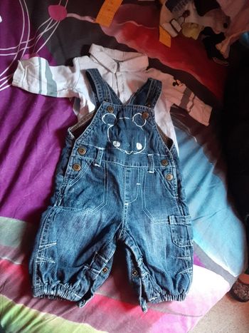 Ensemble salopette avec pull