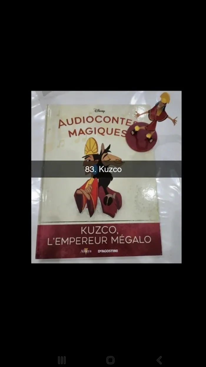 No83 audioconte Magique disney deagostini livre+figurine audio conte compte